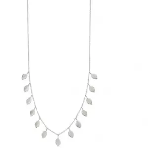 Image of Elements Silver Leaf Necklace N4293
