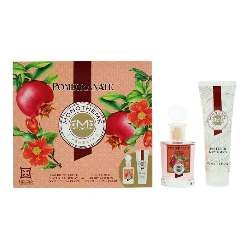 Image of Monotheme Pomegranate 2 Piece Gift Set: Eau de Toilette 100ml - Body Lotion 100ml