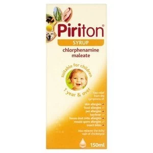 Image of Piriton Allergy Hayfever Relief Syrup for Children 150ml