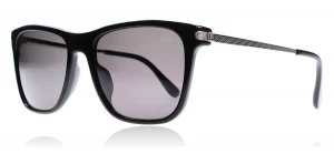 Image of dunhill SDH005 Black/Silver 700P 55 Sunglasses Black / Silver 700P Polariserade 55mm