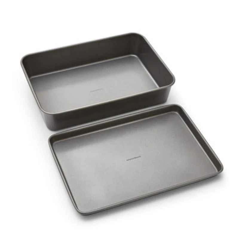 Image of Morphy Richards Oven Tray and Roasting Tin Set in Grey Grey One Size Unisex 5056765489968