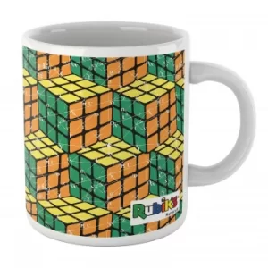 Image of Rubik Scientific Equations Yellow Green Orange Cube Mug Mug