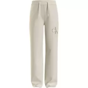 Image of Calvin Klein Jeans Monogram Off Placed Sweatpants - Cream