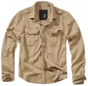 Image of Brandit Vintage Shirt Longsleeve camel