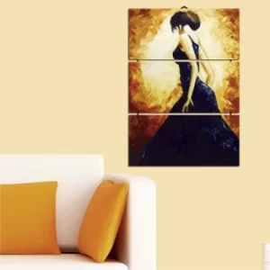 Image of B7 Multicolor Decorative MDF Painting (3 Pieces)