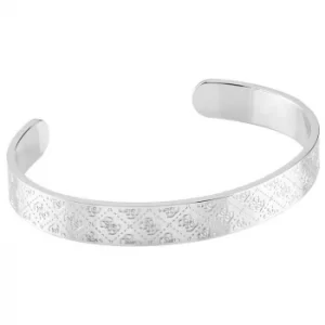 Image of Guess Golden Hour Silver Tone Bangle