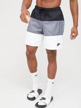 Image of Nike Sportswear Woven Shorts - Black/Grey