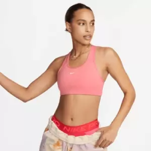 Image of Nike W Dri-Fit Swoosh 1 Piece Pad Sports Bra, Coral Chalk/White, Female, Sleep - & Underwear, BV3636-612