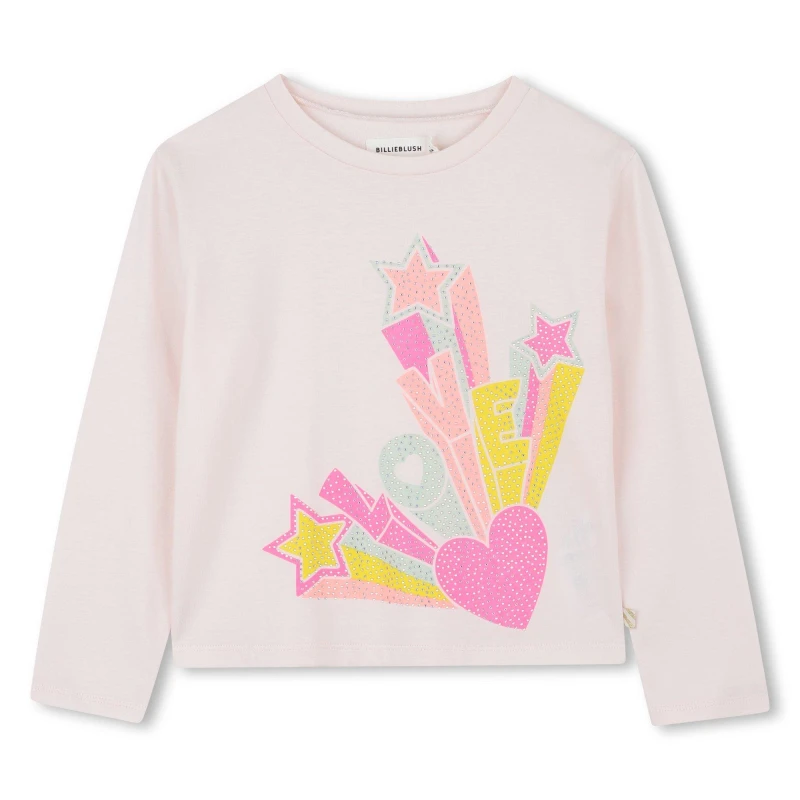Image of Billieblush Kids Graphic Long Sleeve T-Shirt Pink female 12Y