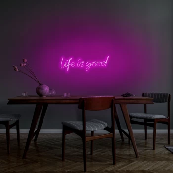 Image of Life Is Good - Pink Pink Wall Lamp