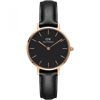 Image of Daniel Wellington Black 'Petite 28 Sheffield RG Black' Watch - DW00100224