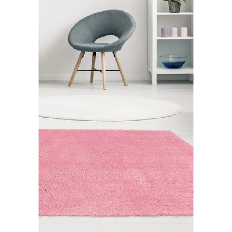 Image of Homemaker Snug Plain Shaggy Cosy Rug Pink - Homemaker - Size: 80X150 Pink 80X150 ND76529