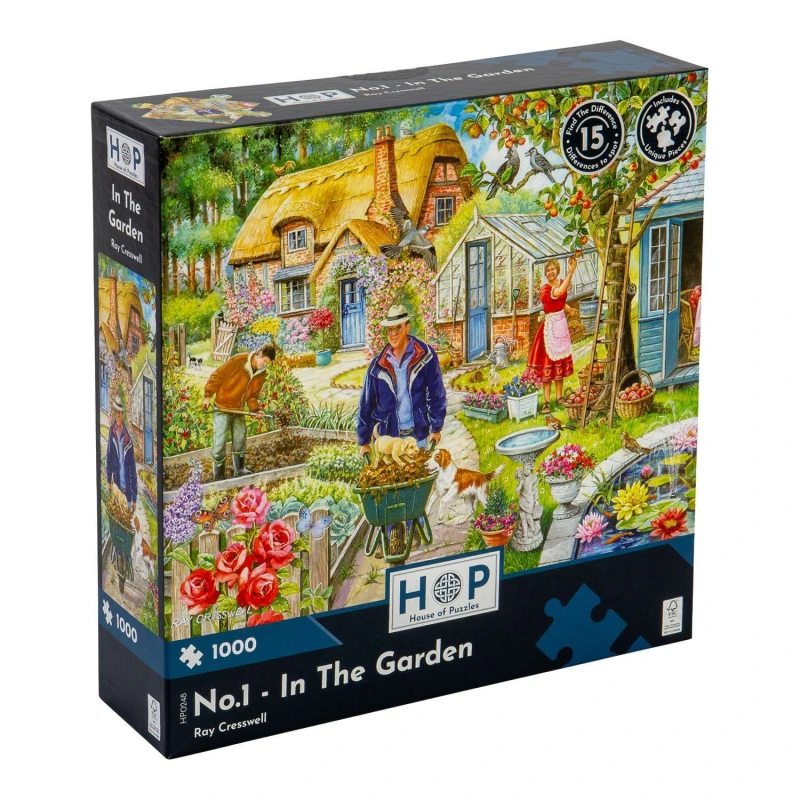 Image of The House Of Puzzles No. 1 -In The Garden, 1000 Piece Jigsaw Puzzle Multi unisex