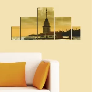 Image of K4 Multicolor Decorative MDF Painting (5 Pieces)