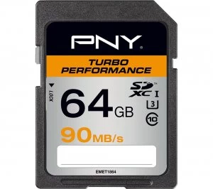 Image of PNY Turbo 64GB SDXC Memory Card