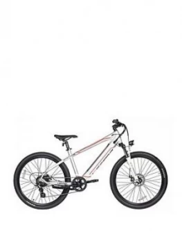 Image of Lectro Lectro Peak 36V Mens Electric 18" Frame Silver Mountain Bike