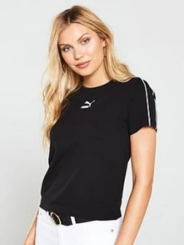 Image of Puma Classics Tight Top - Black, Size S, Women