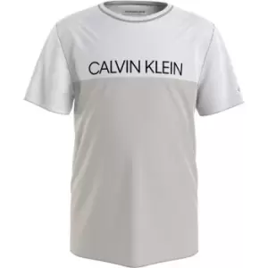 Image of Calvin Klein Block T Shirt - Beige