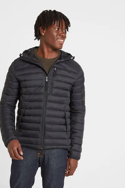 Image of TOG24 'Drax' Hooded Down Jacket Black