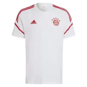 Image of 2022-2023 Bayern Munich Training Tee (White)