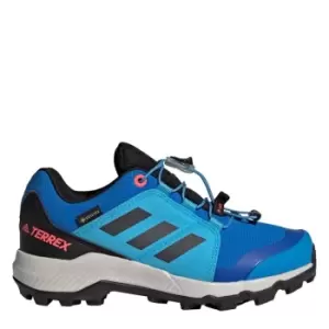 Image of adidas Terrex GORE-TEX Hiking Shoes Kids - Blue Rush / Grey Six / Turbo