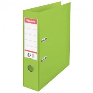 Image of Esselte No. 1 VIVIDA Lever Arch File PP A4 75mm Green PK10