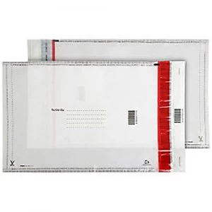 Image of Blake Clear Security Polythene Mailing Bag Peel and Seel C3+ 430x330mm Pack 100