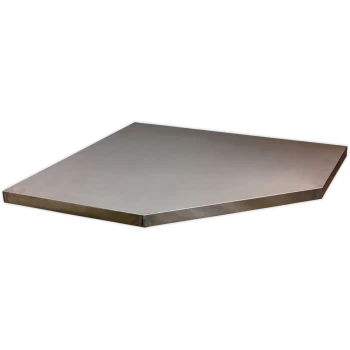 Image of Sealey Superline Pro Stainless Steel Worktop for Modular Corner Cabinet MSS System