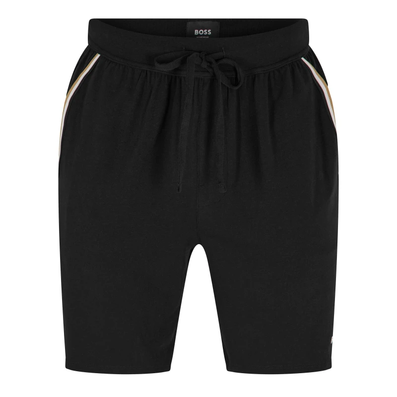 Image of Boss Mens Unique Relaxed Shorts Black male 2XL