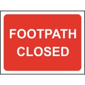 Image of Footpath Closed Roll-up Sign