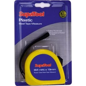 Image of SupaTool Plastic Tape Measure 5m x 19mm