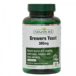 Image of Natures Aid Brewers Yeast 300mg 500 Tablets