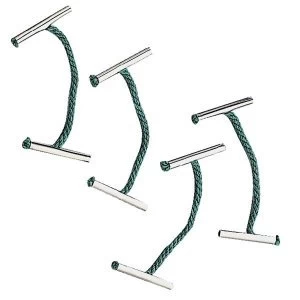 Image of 5 Star Office Treasury Tags Metal ended Length 25mm Green Pack of 100