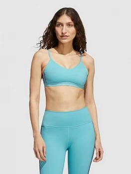 Image of Adidas All Me 3 Stripes Bra - Light Support, Mint Size M Women