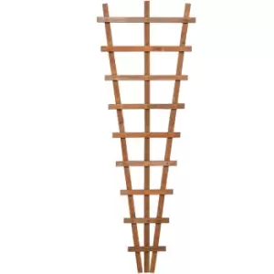 Image of Heavy Duty Fan Timber Trellis - Natural (3 Pack)
