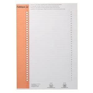 Image of Elba Tab Inserts White for Ultimate AZV Lateral Files Pack of 250