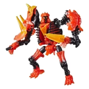 Image of Transformers Generations War for Cybertron Deluxe Action Figure 2021 Tricranius Beast Power Excl.