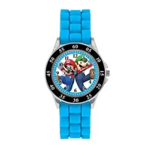 Image of Nintendo Mario Blue Time Teacher Watch GSM3044