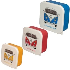 Image of Set of 3 Lunch Boxes - Volkswagen VW T1 Camper Bus M/L/XL