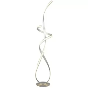 Image of Searchlight Music LED Silver Designer Floor Lamp 3000K