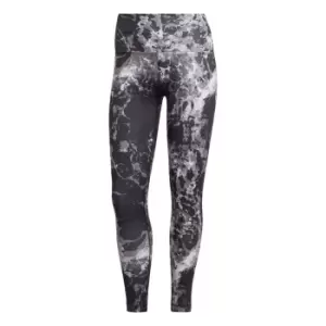Image of adidas Yoga Essentials Print 7/8 Leggings Womens - Grey Two / Trace Grey