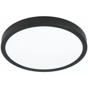 Image of Loops - Wall / Ceiling Light Black 285mm Round Surface Mounted 20W LED 4000K