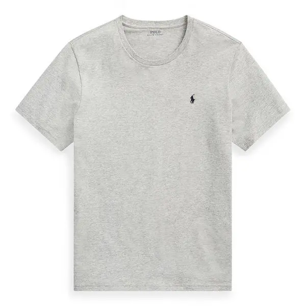 Image of RALPH LAUREN Short Sleeve Crew Neck Jersey T Shirt - Grey M