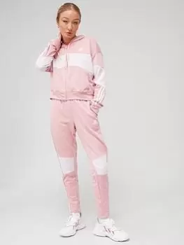Image of adidas Bold Block Tracksuit - Pink, Mauve, Size S, Women