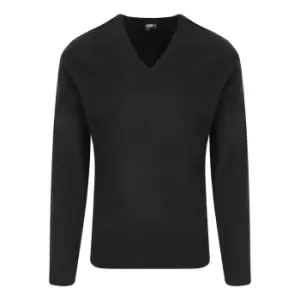 Image of PRO RTX Mens Pro Acrylic V Neck Sweater (M) (Black)