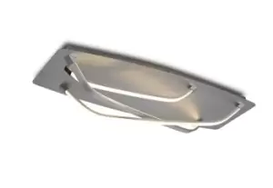 Image of Papua Flush LED Light 25W, 1900lm, 3000K Dimmable Polished Chrome, White Acrylic