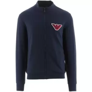 Image of Emporio Armani Loungewear Marine Blue Logo Sweatshirt