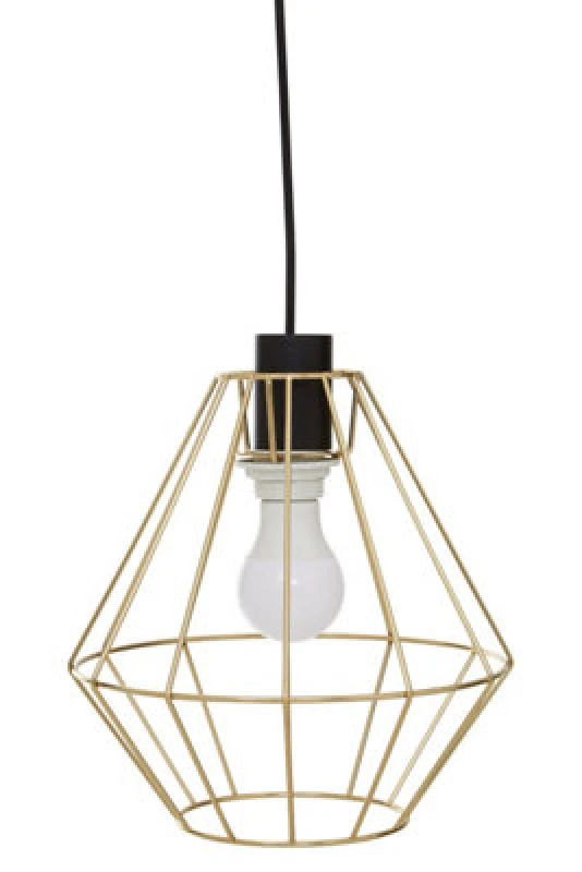 Image of Orsina Wyra Champagne Gold Cage Pendant Light