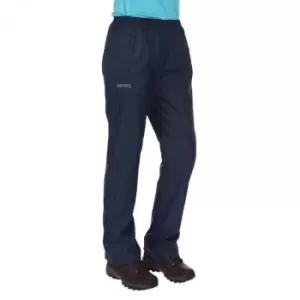 Image of Regatta Womens/Ladies Pack It Lightweight Waterproof Overtrousers M - Waist 30-32' (76-81cm)