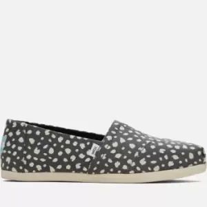 Image of TOMS Alpargata Leopard-Print Canvas Pumps - UK 4